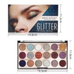 MISS ROSE 18-Color Glitter Eyeshadow Palette